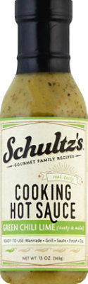 Schultzs Gourmet Sauce Ht Ckng Grn Chl Lm - 13 Oz - Image 2