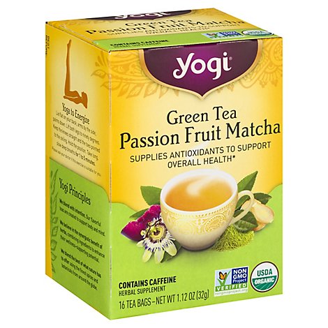 Yogi Teas Tea Green Psson Frut Matc - 16 Bag
