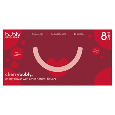 bubly Sparkling Water Cherry Cans - 8-12 Fl. Oz. - Image 3