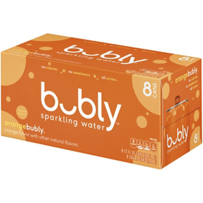 bubly Sparkling Water Orange Cans - 8-12 Fl. Oz. - Image 2