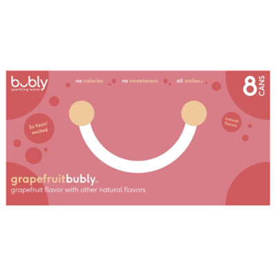 bubly Sparkling Water Grapefruit Cans - 8-12 Fl. Oz. - Image 3