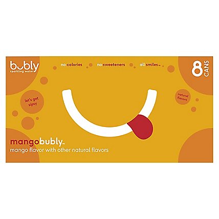 bubly Sparkling Water Mango Cans - 8-12 Fl. Oz. - Image 3