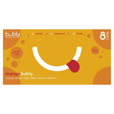 bubly Sparkling Water Mango Cans - 8-12 Fl. Oz.