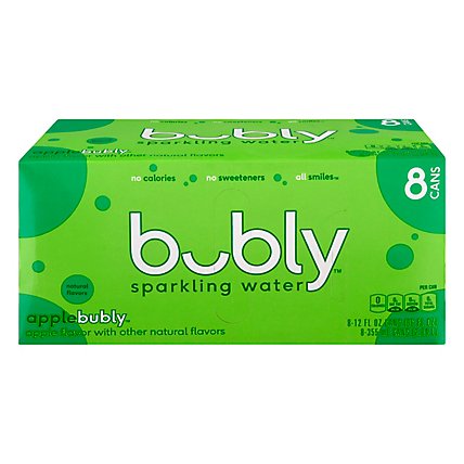 bubly Sparkling Water Apple Cans - 8-12 Fl. Oz. - Image 3