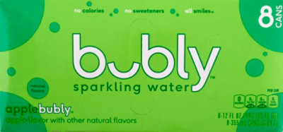 bubly Sparkling Water Apple Cans - 8-12 Fl. Oz. - Image 2
