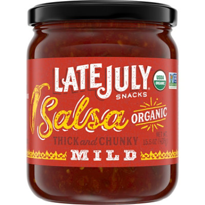 LATE JULY Snacks Organic Thick & Chunky Salsa - 15.5 Oz - Image 1
