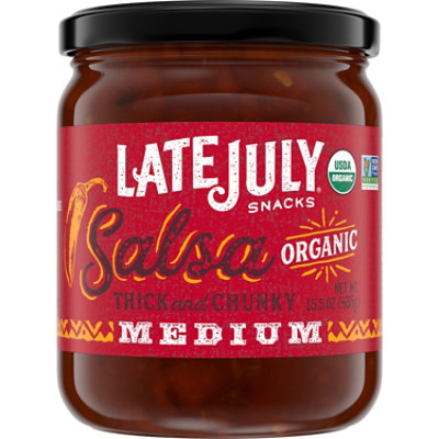 LATE JULY Snacks Organic Thick & Chunky Salsa - 15.5 Oz - Image 2