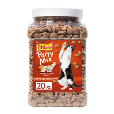 Purina Friskies Cat Treats Party Mix Chicken & Gravy - 20 Oz