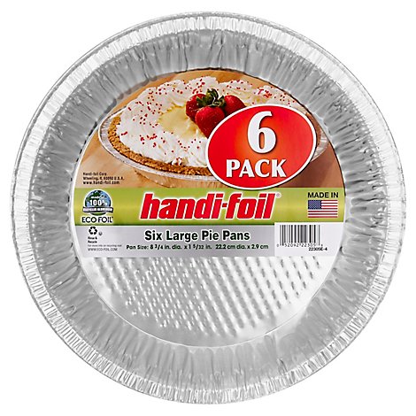 Handifoil Large Pie Pans - 6 Count