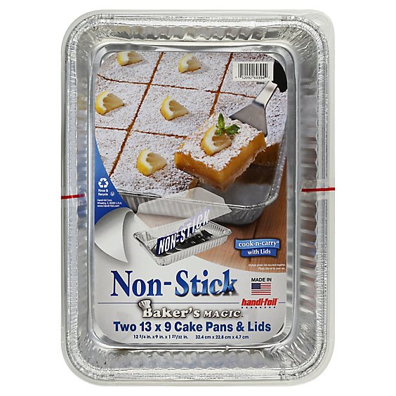 Handi-foil Ns 13x9 Cake Pan W Lid - 2 Count