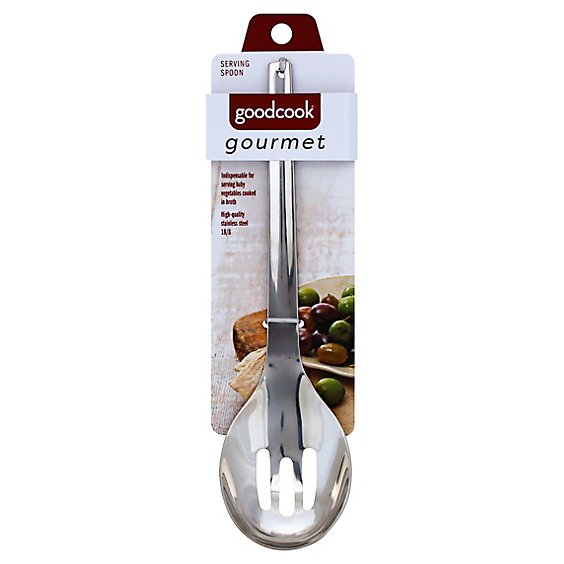 Good Cook-Slotted Serving Spoon - Each
