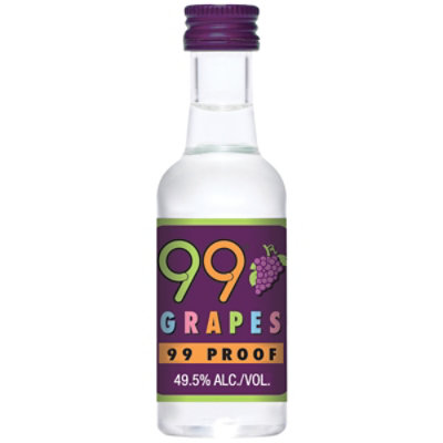 99 Brand Grape Liqueur 99 Proof In Bottle - 50 Ml - Image 1