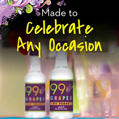 99 Brand Grape Liqueur 99 Proof In Bottle - 50 Ml - Image 3