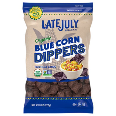 Organic Blue Corn Dipper Tortilla Chips Each Late July Tortilla Chips - 8 Oz - Image 2
