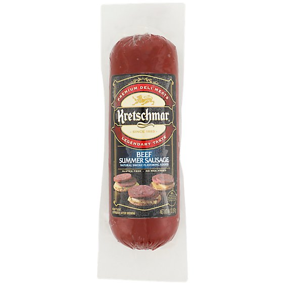 Kretschmar Premium Deli Beef Summer Sausage - 14 Oz