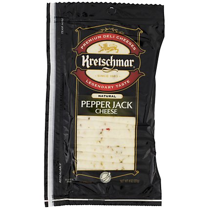 Kretschmar Premium Deli Pre Sliced Pepper Jack Cheese - 8 Oz - Image 1