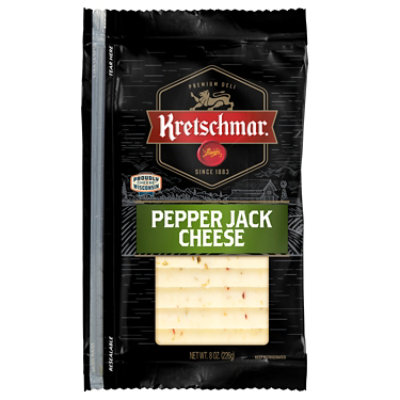 Kretschmar Premium Deli Pre Sliced Pepper Jack Cheese - 8 Oz - Image 1