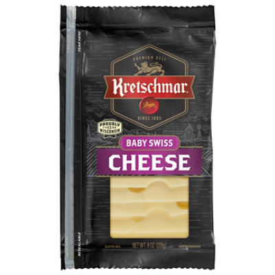 Kretschmar Premium Deli Pre Sliced Baby Swiss Cheese - 8 Oz - Image 3