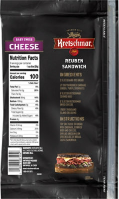 Kretschmar Premium Deli Pre Sliced Baby Swiss Cheese - 8 Oz - Image 6