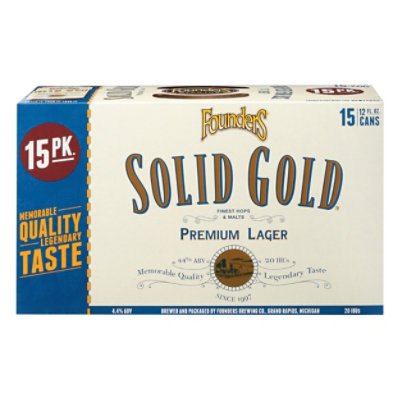 Founders Solid Gold Lager In Cans - 15-12 Fl. Oz. - Image 2