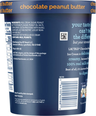 Lactaid Peanut Butter Chip Ice Cream - 1 Quart - Image 5