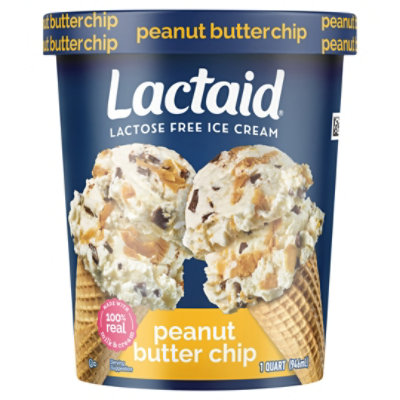 Lactaid Peanut Butter Chip Ice Cream - 1 Quart