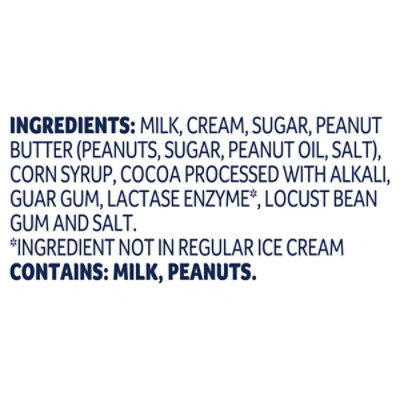 Lactaid Peanut Butter Chip Ice Cream - 1 Quart - Image 4