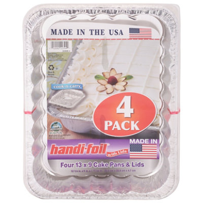 Handi-foil Cook N Carry Utility Pan With Lid - 4 Count - Image 3