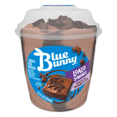 Blue Bunny Load'd Sundaes Chocolate Brownie Bomb Cup - 8.5 Fl. Oz.