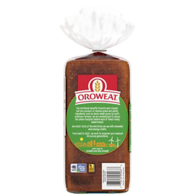 Oroweat Organic 100% Whole Wheat Thin Sliced Bread - 20 Oz - Image 6