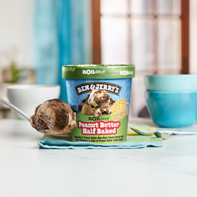 Ben & Jerry's Peanut Butter Half Baked Non Dairy Frozen Dessert - 16 Oz - Image 5