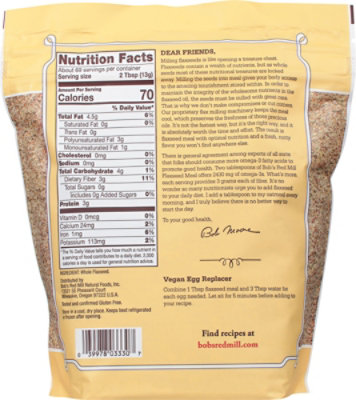 Bobs Red Mill Flaxseed Meal - 32 Oz - Image 5