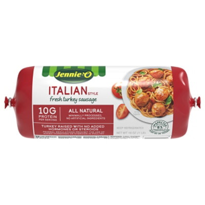 Jennie-O Turkey Sausage Italian Style Chub Fresh - 16 Oz