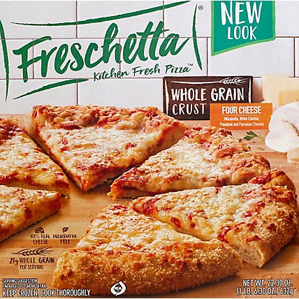 Freschetta Pizza Whole Grain Four Cheese Frozen - 22.3 Oz - Image 2