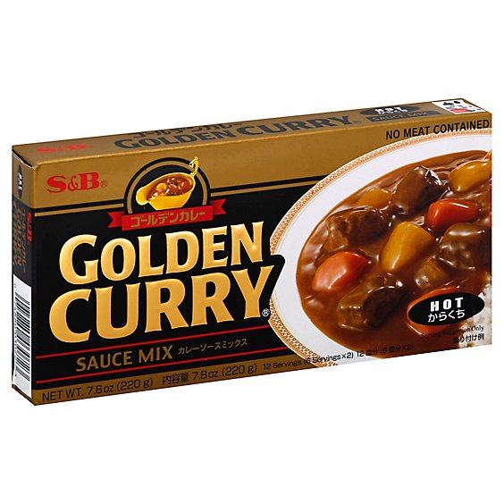 S&B Sauce Curry Golden Mix Hot - 7.8 Oz