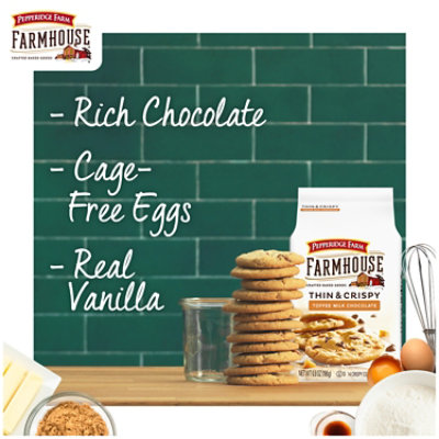 Pepperidge Farm Farmhouse Thin & Crispy Toffee Milk Chocolate Cookies - 6.9 Oz - Image 2