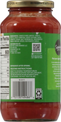 Signature SELECT Pasta Sauce Traditional Garden Vegetable Jar - 25 Oz - Image 6