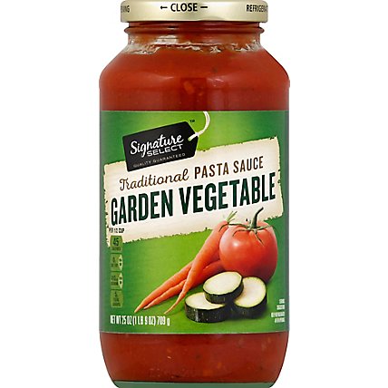 Signature SELECT Pasta Sauce Traditional Garden Vegetable Jar - 25 Oz - Image 2