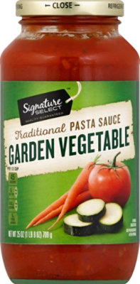 Signature SELECT Pasta Sauce Traditional Garden Vegetable Jar - 25 Oz - Image 2