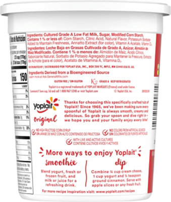 Yoplait Original Lf Harvest Peach Yogurt - 32 Oz - Image 5