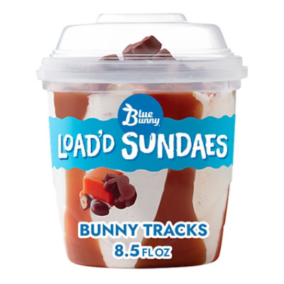 Blue Bunny Loadd Sundae Bunny Tracks - 8.5 Fl. Oz.