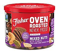 Fisher Dlux Mxd Nuts W/Pnuts Oven Roast - 10 Oz