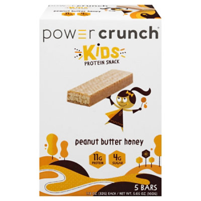 Power Crunch Kids Snack Protein Peanut Butter Honey 5 Count Pack 5 1 13 Oz Jewel Osco