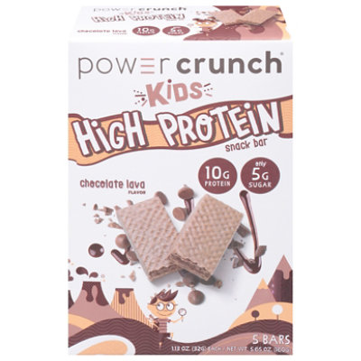 Power Crunch Kids Snack Protein Chocolate Lava 5 Count Pack - 5-1.13 Oz