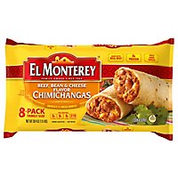 El Monterey Beef Bean & Cheese Chimichangas Family Size 8 Count - 30.4 Oz - Image 3