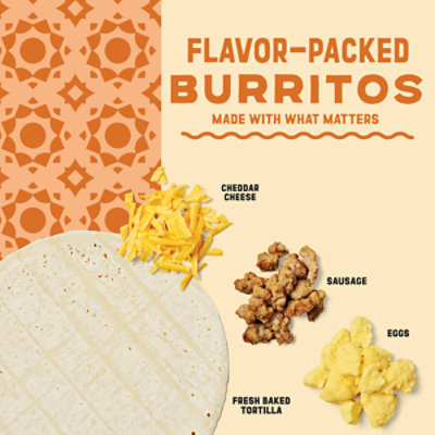 El Monterey Signature Egg Sausage & Cheese Breakfast Burrito - 4.5 Oz - Image 7