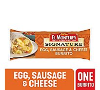 El Monterey Signature Breakfast Burrito Egg Sausage & Cheese - 4.5 Oz
