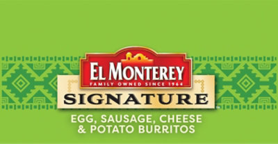 El Monterey Signature Egg Sausage Cheese & Potato Breakfast Burrito - 4.5 Oz - Image 8