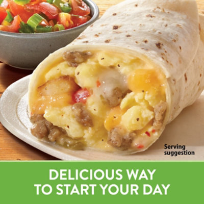 El Monterey Signature Egg Sausage Cheese & Potato Breakfast Burrito - 4.5 Oz - Image 2