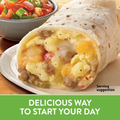 El Monterey Signature Egg Sausage Cheese & Potato Breakfast Burrito - 4.5 Oz - Image 3